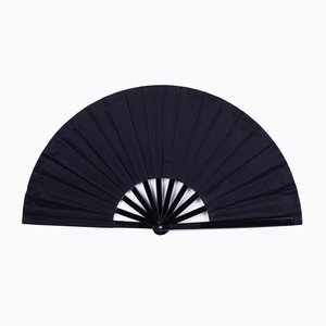 Abanico de mano plegable grande de 33cm, perfecto para mujeres y hombres, plástico duradero y tela de nailon, ideal para festivales, regalos y manualidades - Product Image 5