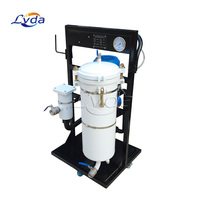 Chariot de filtre à huile mobile 100L/min Système hydraulique Purificateur d'huile industriel portable Filtre à carburant Purificateur d'huile multifonction