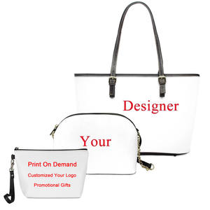 PU sacs à main Samoa polynésien concepteur tatouage Style bleu dames mode sacs bandoulière portefeuilles cartable 3 pièces sac à main ensemble - Product Image 3