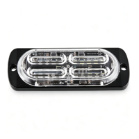 Feux de signalisation d'urgence à LED 10W, 36 modes stroboscopiques, montage latéral, boîtier en alliage d'aluminium, multicolores, clignotants, 4x4