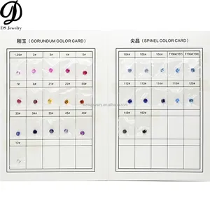 Synthetic Loose Gemstone Color Chart