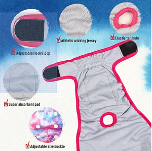 Couches chauffantes réutilisables pour chiens pour femmes avec boutons-pression réglables <span class=keywords><strong>Couche</strong></span> <span class=keywords><strong>lavable</strong></span> pour animaux de compagnie pour les périodes de chien - Product Image 6