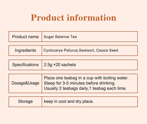 Té herbario Wins Town Sugar Balance, hierbas naturales que favorecen la salud del azúcar en sangre, mejoran la vitalidad física, té para personas de mediana edad. - Product Image 6