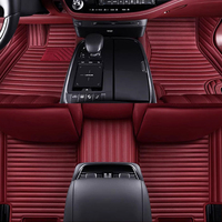 Tapis de voiture personnalisé en cuir tufté imperméable de luxe, ensemble complet double couche, pour Mercedes-Benz, Audi, Toyota