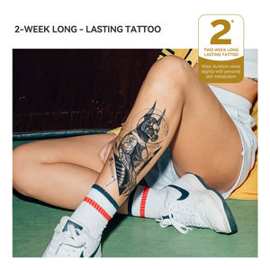 <span class=keywords><strong>Encre</strong></span> de <span class=keywords><strong>tatouage</strong></span> semi-permanente réaliste à base d'extrait de Genipa/Jagua, prête à l'emploi, longue durée (2 semaines), pour transfert d'eau - Product Image 1