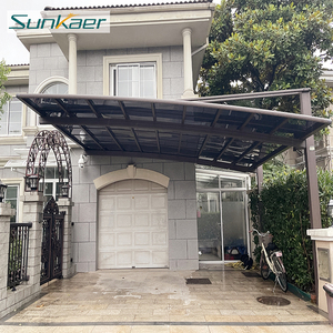 Abri de jardin en métal et aluminium Sunkaer pour vélos et voitures, abri de voiture extérieur, auvent imperméable - Product Image 2