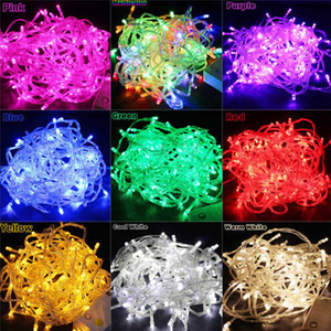 <span class=keywords><strong>Guirlande</strong></span> lumineuse <span class=keywords><strong>LED</strong></span> de 10 m 100 <span class=keywords><strong>LED</strong></span>, 20 m 200 <span class=keywords><strong>LED</strong></span>, étanche pour extérieur, 110 V 220 V, pour Noël, mariage, fête - Product Image 3