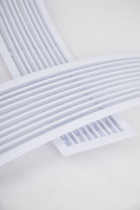 Hiện Đại Trắng nhôm HVAC cong nướng đăng ký hình chữ nhật hệ thống điều hòa không khí hình lục giác tường thông gió khách sạn trường học - Product Image 3