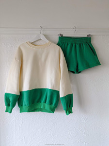 Suéter personalizado para <span class=keywords><strong>padres</strong></span> e hijos, Sudadera de felpa francesa suave, jersey de bloque de color en contraste, Mono para <span class=keywords><strong>padres</strong></span> e hijos - Product Image 2