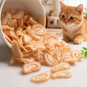 Alimento para Mascotas OEM de Marca Privada, Rollos de Pollo y Bacalao, Golosinas para Gatos, Entrenamiento y Recompensa, Nutritivo, para el Cuidado del Pelo, Golosinas Secas para Gatos - Product Image 2