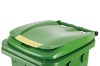 Poubelle de Recyclage Extérieure Préfabriquée en HDPE, Sécurisée, 100L/120L/160L, Couleur Verte, pour Usage Public