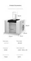 Machine à glace pilée durable, efficace et stable, à commande à une touche, refroidissement rapide, formation de glace en 3 secondes, capacité de 750 ml d'eau