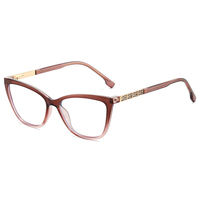Montures de lunettes de luxe personnalisées pour femme, anti-lumière bleue, montures optiques personnalisables en matériau TR, Gafas