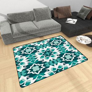 Imagen personalizada pequeña Boho 3:2 Ratio alfombra rectangular 10mm alfombra de poliéster para adolescentes hecho a máquina dormitorio sala de estar pasillo grande 1 pieza - Product Image 1