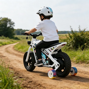 Motocicleta Eléctrica para Niños de 24 V y 380 W, Motocicleta Todoterreno Eléctrica de Alta Calidad con Ruedas de Entrenamiento, Freno de Seguridad, <span class=keywords><strong>Moto</strong></span> de Cross Eléctrica - Product Image 1
