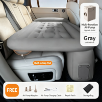 Matelas pneumatique électrique pour siège arrière de voiture, gonflage et dégonflage automatiques, lit de voyage portable avec coussin de calage intégré