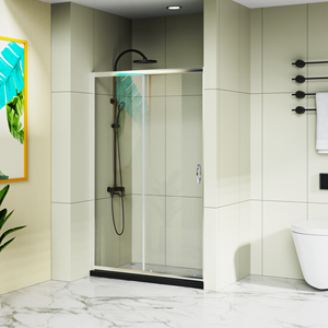 מארז מקלחת גלגלים פליז גדול עם בר מגבת נירוסטה והחלקה חלקה - Product Image 4