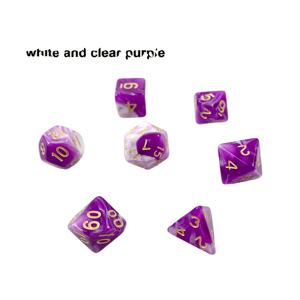 Juego de dados de metal DND de plástico mágico, juego de mazmorras y dragones personalizados, poliédricos, 20 lados, doble multicolor, 7 - Product Image 6