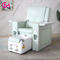 Nouveauté - Équipement de salon de beauté de haute qualité - Chaise de pédicure verte - Massage électrique - Spa pour les pieds - Chaise de manucure pour salon de manucure