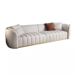 Hiện Đại Sang Trọng Thép Không Gỉ Chesterfield 3 Ghế Sofa Cắt Đặt Màu Hồng Trắng Cong Sofa Đám Cưới Cho Phòng Khách Làm Vải - Product Image 5