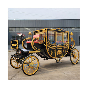 Carruaje de Caballos Eléctrico de Lujo, Estilo Europeo Moderno, de 4 Ruedas, para Celebraciones y Recorridos Turísticos, Inspirado en la Cenicienta - Product Image 1
