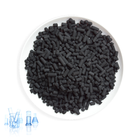 Charbon actif extrudé de type charbon pour la purification de l'eau, vente en vrac, particules de charbon actif 9mm 4mm 3mm