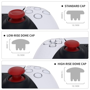 EXtremeRate Custom Replacement Edge <b>Sticks</b> Interchangeable Thumbsticks Joystick for PS5 PS4 Controller - Product Image 4