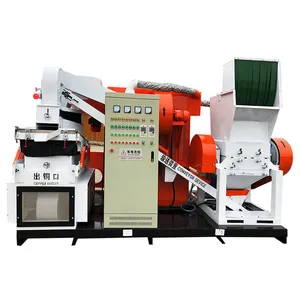 LA-Y-600C Best Quality Waste Copper Cable 100% separation rate electric Scrap cable granulator wire crusher