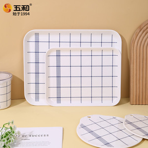 Five And Harmony Melamine Bowl Set Round Grid Pattern With Lid For Dessert Storage Daily Use - Product Image 4