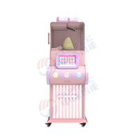 Nouvelle machine à barbe à papa semi-automatique à 18 formes de fleurs - Portable, usage commercial pour la vente de rue, facile à utiliser