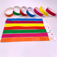 Pulseras de Identificación Desechables, Autoadhesivas, Imprimibles, de Papel Sintético PP, Resistentes al Agua, para Eventos y Fiestas
