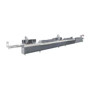 Easy to Operate Silk Screen Printing Equipment Automatic Grosgrain Ribbon Flat Silk Screen Label Printing Machine