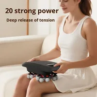 Pistolet de massage électrique professionnel rechargeable haute fréquence pour relaxation musculaire complète du corps, avec 10 têtes de massage pour fascias