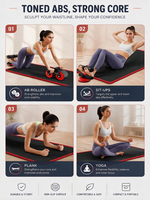 Appareil de fitness abdominal silencieux à double roue à rebond automatique avec structure en acier
