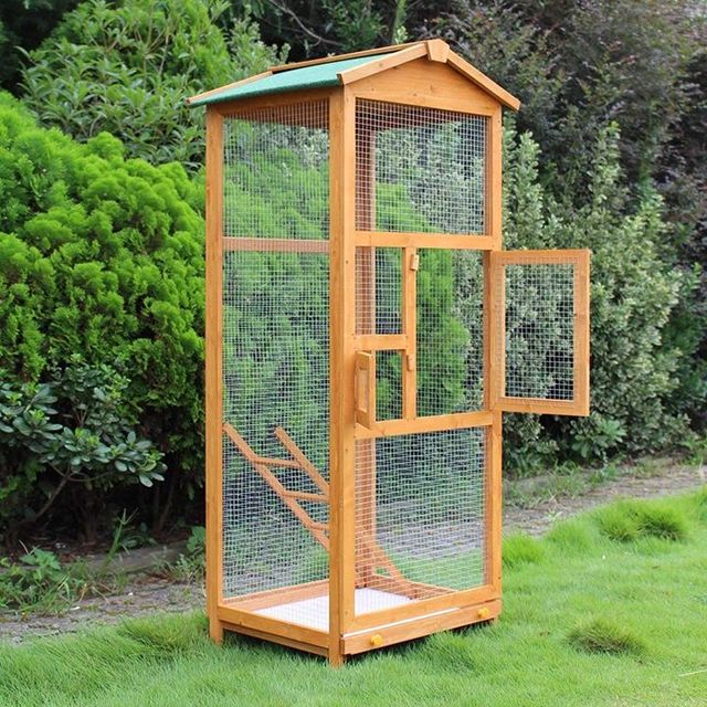 China Designs Walk in Outdoor Large Wooden Parrot Cage Large Bird Cage
