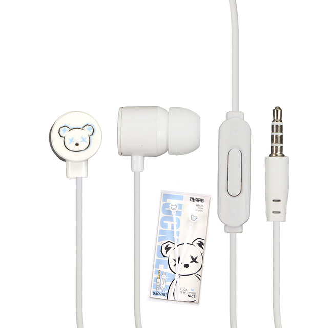 KIKI SHOOT KIKI-480 3.5mm Colorful ABS/PVC Cheap In-ear Wired Earbuds with Mic Jack Promotional Gift