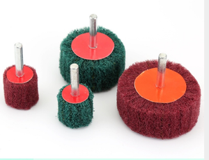 Non-tissé abrasif Nylon roue de polissage rabat Combi papier de verre <span class=keywords><strong>brosse</strong></span> métal acier inoxydable meulage tambour matériel - Product Image 4