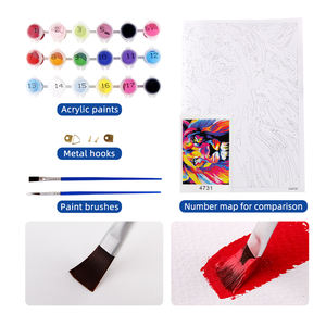 Pintura al Óleo Digital Xin Bowen sobre Lienzo de Algodón 100% de 280G, Pintura por Números con Marco, Manualidades, No Tóxico, 20x30 - Product Image 1