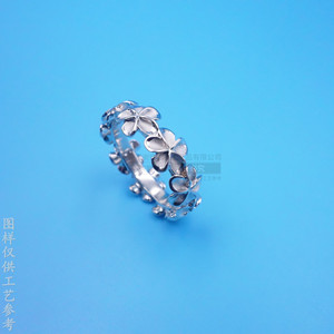 <b>Daisy</b> Flower Ring Bright Silver Plated Copper Blank Custom Jewelry Band For <b>Gift</b> - Product Image 2