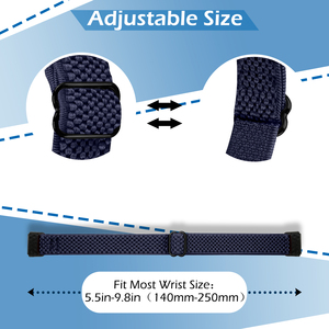 Có Thể Điều Chỉnh Đàn Hồi Nylon Ban Nhạc Đồng Hồ Dây Đeo Đồng Hồ Cho Fitbit Luxe Ban Nhạc Cho Phụ Nữ Người Đàn Ông - Product Image 3