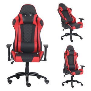 Chaise de bureau gamer inclinable à 180 degrés, personnalisée, rouge, <span class=keywords><strong>moins</strong></span> chère, pour ordinateur <span class=keywords><strong>PC</strong></span> et <span class=keywords><strong>jeux</strong></span> - Product Image 1