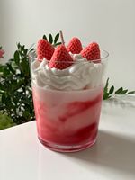Ensemble cadeau de bougies parfumées en forme de cheesecake, pastèque, gâteau au lait, cocktail, shortcake, matcha, cire de soja, fraise