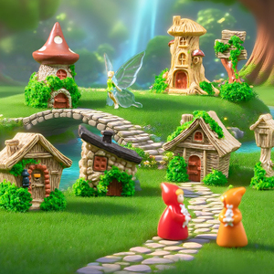 Miniaturas de Resina de Casas de Dibujos Animados, Figuras de Cabañas, Villas en Miniatura para Decoración de Paisajes Forestales, Adornos de Cabañas Pequeñas, Accesorios para Manualidades - Product Image 3