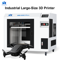 Imprimante 3D industrielle FDM Mingda MD-600Pro+ de grande taille, haute température, avec nivellement automatique et cadre renforcé pour la fabrication de pièces de drones