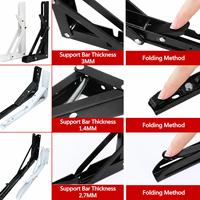 Supports d'étagères en tôle pour extérieur TEBAK, cadres porteurs en acier inoxydable pour étagères murales et pots de fleurs