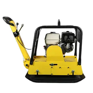 High Quality 13HP GX390 Engine Walk Behind Soil Plate Compactor Max 38KN 90Cm Depth Vibrating Plate Compactor Machine With CE