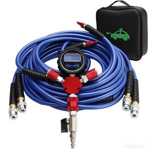 Dual Head Heavy Duty Tire Inflator giảm phát Kit cho Xe Tải/SUV/off-road-nhanh chóng không khí Chuck với Brass van lõi công cụ & Carry trường hợp - Product Image 1