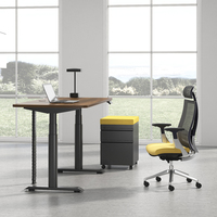 Bureau assis-debout réglable en hauteur OMNI, bureau électrique debout avec 3 réglages de mémoire pour poste de travail de taille exécutive