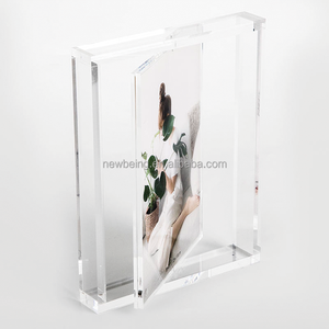 Trang trí nội thất hiện đại hai mặt xoay khung ảnh bán buôn <span class=keywords><strong>Acrylic</strong></span> dễ thương hình ảnh khung ảnh - Product Image 4