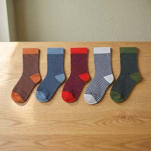 Chaussettes courtes pour enfants en coton peigné, couleur unie, style macaron, double aiguille, pour garçons et filles, collection printemps-automne - Product Image 2